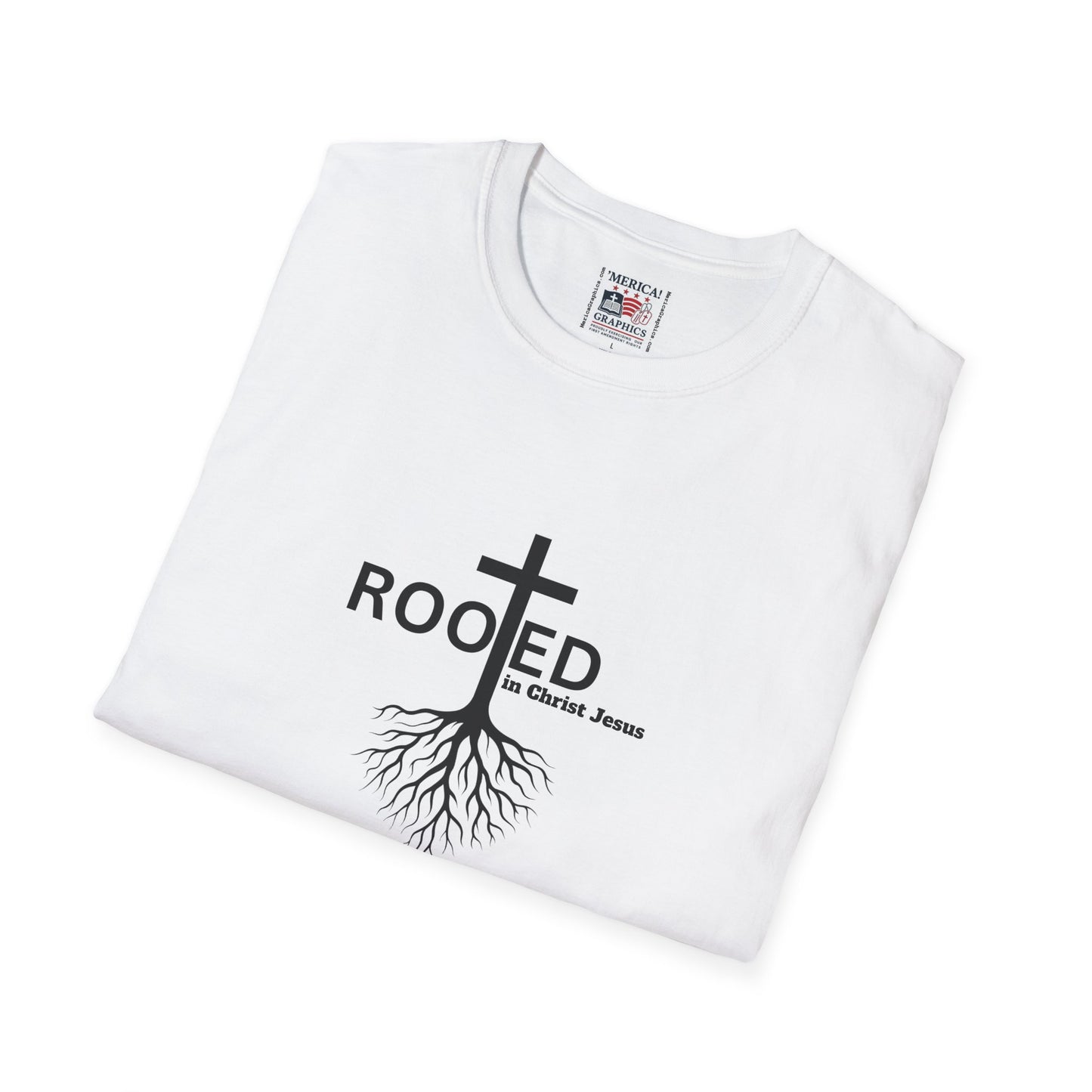 Rooted in Christ Jesus - unisex Softstyle Tee
