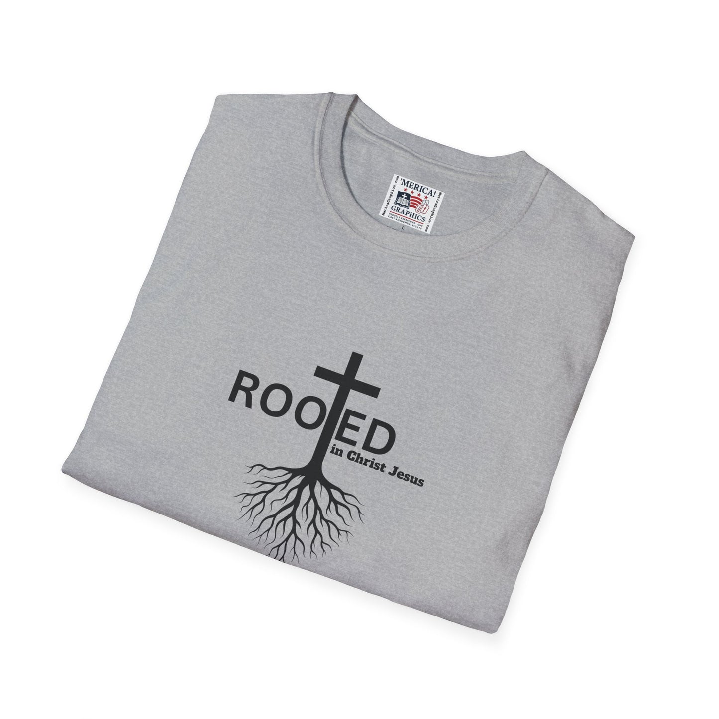 Rooted in Christ Jesus - unisex Softstyle Tee