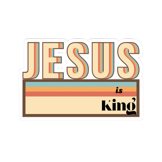 Jesus is King - Kiss-Cut Stickers